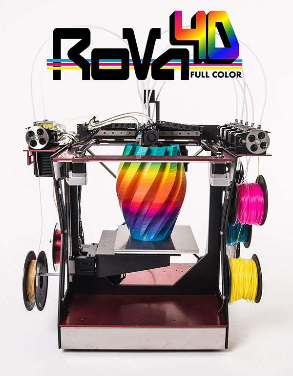 Уже начинают появляться 3d-принтеры печатющие в цвете. 