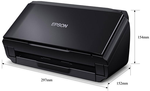 Размеры сканера WorkForce DS-560
