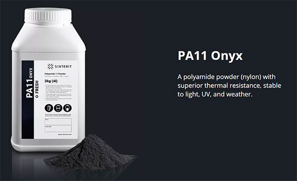 Новый материал Sinterit PA11 Onyx