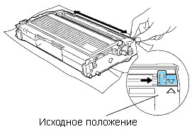 Чистка коронирующего провода на драм картридже Brother