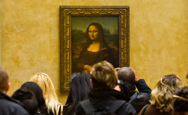 Знаменитая Мона Лиза музея Лувр