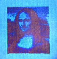 Мона Лиза - печать на нанопринтере